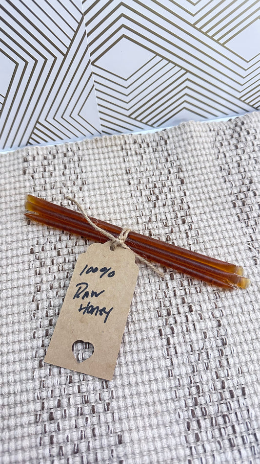 Raw honey sticks